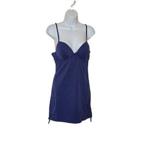Love Your Assets by Sara Blakely Blue One Piece under wir Swimsuit dress size M